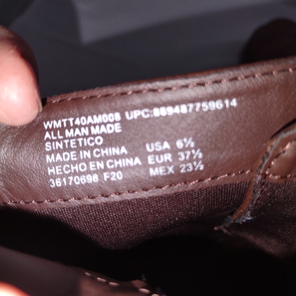 Time and Tru Lace Up/Side Zip Boots size 6.5 - Picture 4 of 4